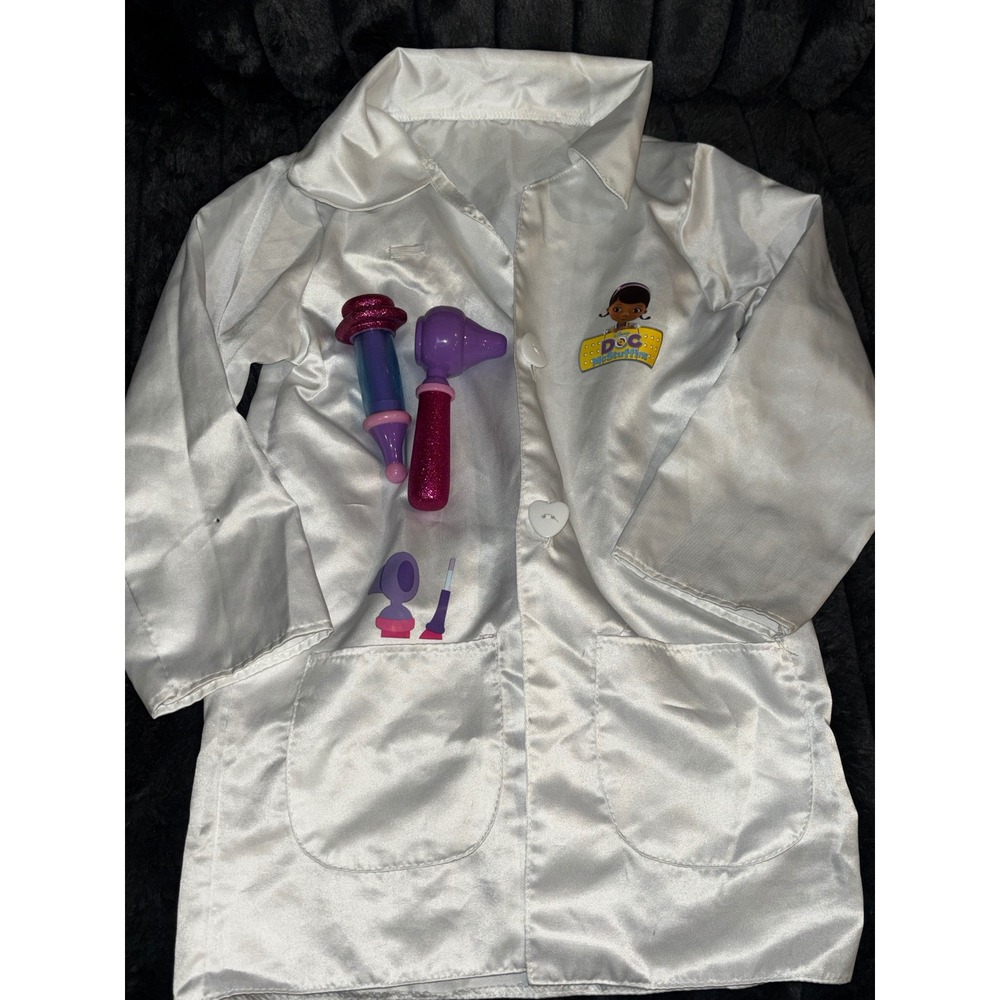 Disney Doc McStuffins Doctor Coat Costume Set with Toy Accessories Kids